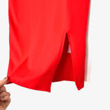Express Red Sleeveless Bodycon Front Slit Midi Length Dress NWT- Size XS