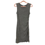 Z Supply Gray Heather Sleeveless Cinched Side Wrap Hem Dress- Size S