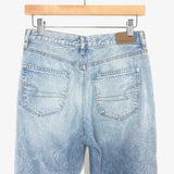 American Eagle Light Wash Distressed Mom Jean- Size 2 (Inseam 28")