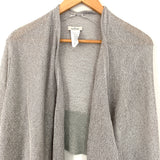 By Malene Birger Metallic Silver Cardigan- Size S