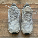 Pre-Owned Nike Air Max 270 Grey Camo Canvas Sneakers- Size 7 (see notes)