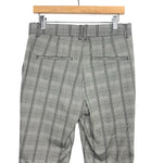 H&M Black and White Plaid Trousers- Size 10 (Inseam 27”)