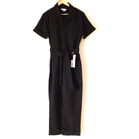Good American Black Belted Jumpsuit NWT- Size 0
