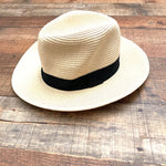 Sole Society Paper Straw Black Belt Hat (sold out online)