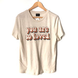 Blank Paige “You Are Loved” Short Sleeve Top NWT- Size S