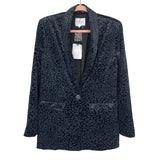 Grey Lab Black Velvet Leopard Print Blazer NWT- Size S (sold out online)