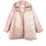 Gal Meets Glam Blush Pink Marissa Quilted Hooded Jacket- Size L (no longer available online)