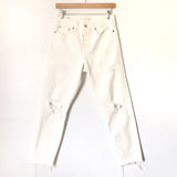 Levi’s White Distressed Wedgie Jeans- Size 27 (Inseam 27”)