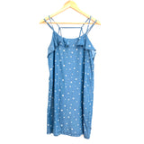 1250C Star Print Chambray Dress with Strappy Back- Size S