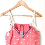 Aerie Red Tank with Fringe Bottom Detail and  Adjustable Tie Sleeve NWT - Size XS