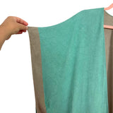 Top it Off Mint/Taupe Poncho Cardigan- Size ~XL (see notes)