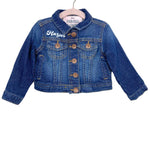 The Denim Blonde "Harper" Front "Mini" Back Denim Snap Closure Jacket- Size ~0-6M (see notes)