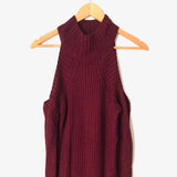 Hot&Delicious Cold Shoulder Knit Sweater- Size S/M