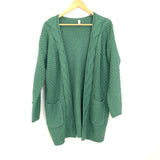 Wishlist Green Pocket Knit Cardigan- Size S/M
