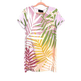 Minkpink Multi Palm Sprigs Tee Print Dress NWT- Size S