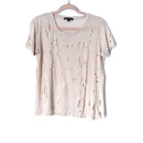 Acrobat Blush Distressed Top- Size S (Jana)