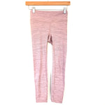 Outdoor Voices Pink/Grey Striped Crop Legging- Size XS (Inseam 22.5")