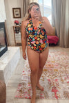 Show Me Your Mumu Black Fruit Print Ruffle One Piece- Size XXL (sold out online)