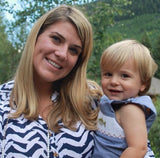 Lilly Pulitzer Navy/White Patterned 100% Silk Top- Size L (see notes)