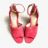 Vince Camuto Pink Suede Wedge Heels- Size 7 (LIKE BRAND NEW)