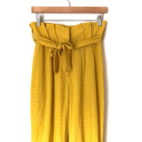 Lovers + Friends Mustard High Waisted Paperbag Pants- Size S (Inseam 24”)