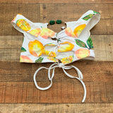 No Brand White Lemon Swim Top- Size S (We Have Matching Bottoms)