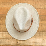 No Brand Grey Wool Blend Belted Hat