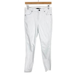 Kut from the Kloth White Connie High Rise Ankle Raw Hem Skinny Jeans- Size 4 (see notes, Inseam 26")