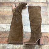 Vince Camuto Dark Brown Over the Knew Boots- Size 9.5