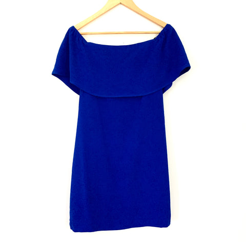 Charles Henry Blue Off the Shoulder Dress NWT- Size XS
