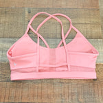 No Brand Peach Padded Sports Bra- Size ~L (See Notes)