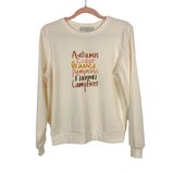 Loft Cream Autumn Sweatshirt NWT- Size S (sold out online)