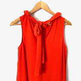 Mudpie Orange Eloise Ruffle Bow Top NWT- Size S