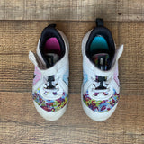 Nike White/Pink Floral Tennis Shoes- Size 10C