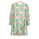 Emily McCarthy Floral Printed Braided Rope Swing Dress NWT- Size XS (sold out online)