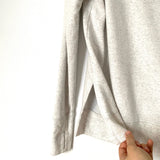 Athleta Heathered Grey Side Slit Sweatshirt - Size XS
