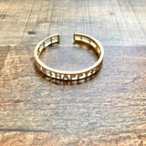 APM Monaco CZ Smile Happy Fun Open Cuff Bracelet