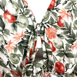Abercrombie & Fitch Fruit Print Front Tie Crop Top- Size S