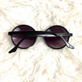 No Brand Black Round Sunglasses