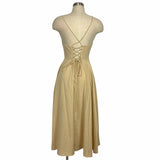 Nasty Gal Linen Midi Dress NWT- Size 6 (sold out online)