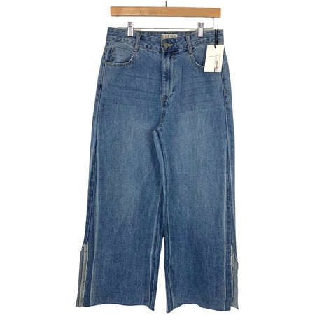 Blank Paige Wide Leg Side Slit Jeans NWT- Size L (Inseam 25")