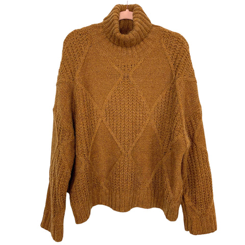 FABLE Mustard Turtleneck Sweater- Size S