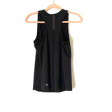 Core 10 Black Scalloped Mesh Back Detail Tank- Size S