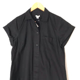 J. Crew Black Button Up Dress NWT- Size S
