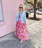 Free People Cherry Combo Print Maxi Dress NWT- Size S