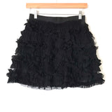 LaRok Luxe Black Ruffle Skirt- Size XS (see notes)