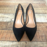 Crown Vintage Black Suede Pumps- Size 9 (see notes)