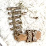 Yoki Gladiator Knee High Sandals- Size 7