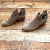 Vince Camuto Taupe Back Lace Booties- Size 9 (See Notes)