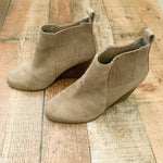 Jessica Simpson Tan Wedge Slip On Booties - Size 7.5